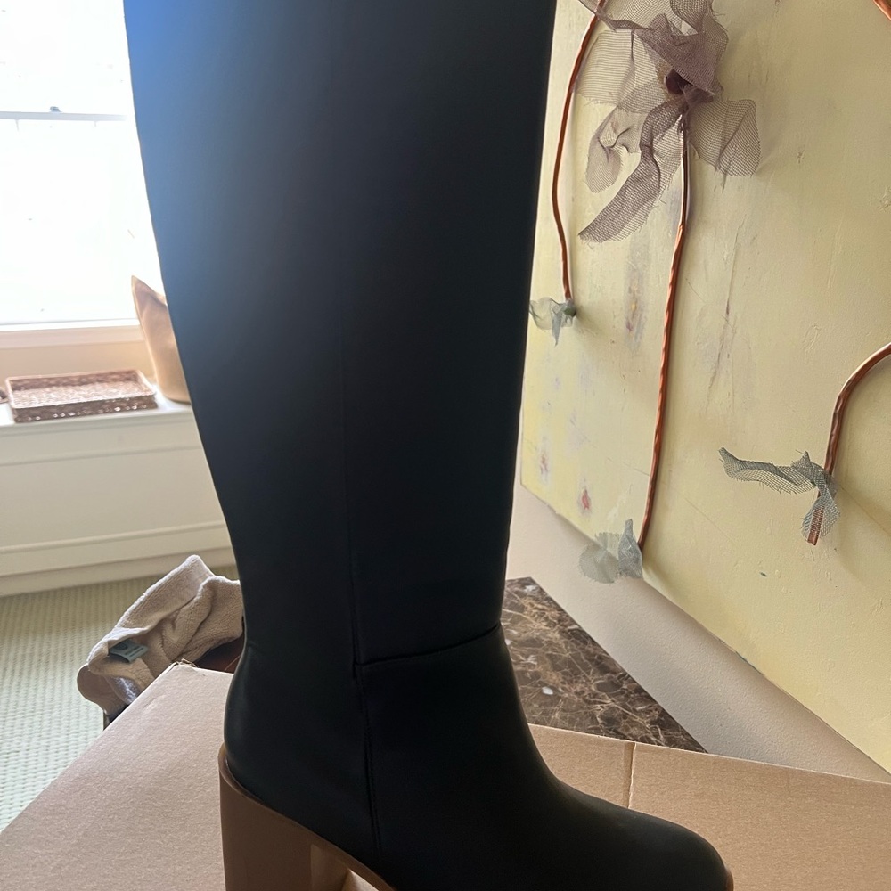 Black Knee-High Boots